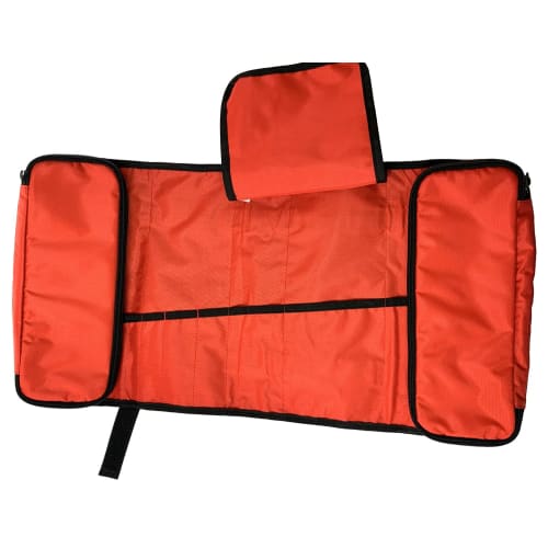 SK11 Roll Bag DX M 580ÁE00mm Tool Storage with Zipper Pocket Black/Red