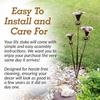 ABUL-Garden Stake With Bells Calla Lily Outdoor Lillies Flower Decorations Garden And Yard Accessories Decorations