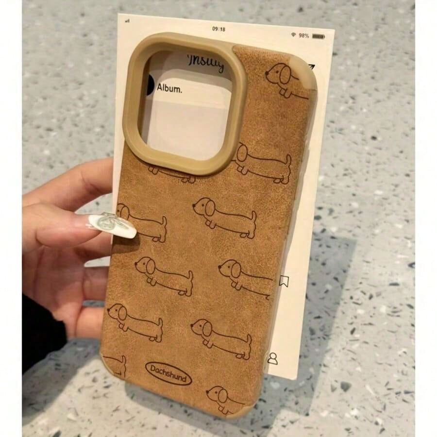 This Dachshund Pattern Phone Case for iPhone 17 to 11 Pro Max Plus Best Gift Choice