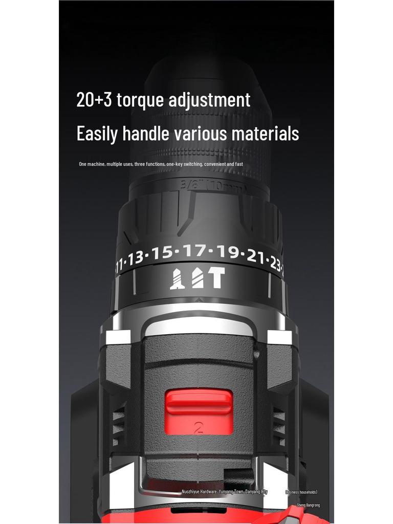 Multifunctional Brushless Lithium Battery Hand Drill Set with Electric Screwdriver