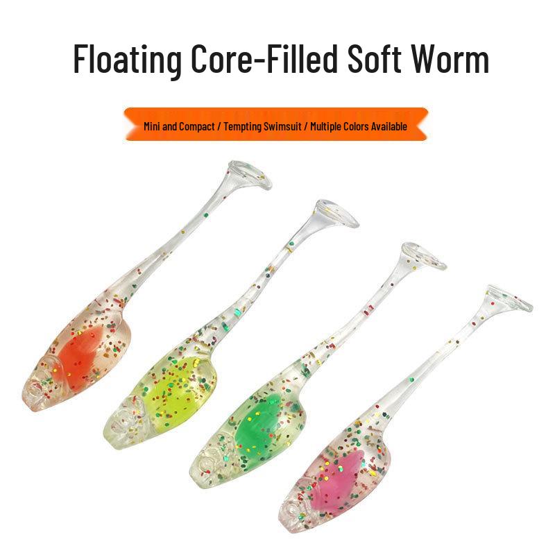 TPE Floating Micro-lure: Soft Bionic Worm Bait for Freshwater & Sea Fishing