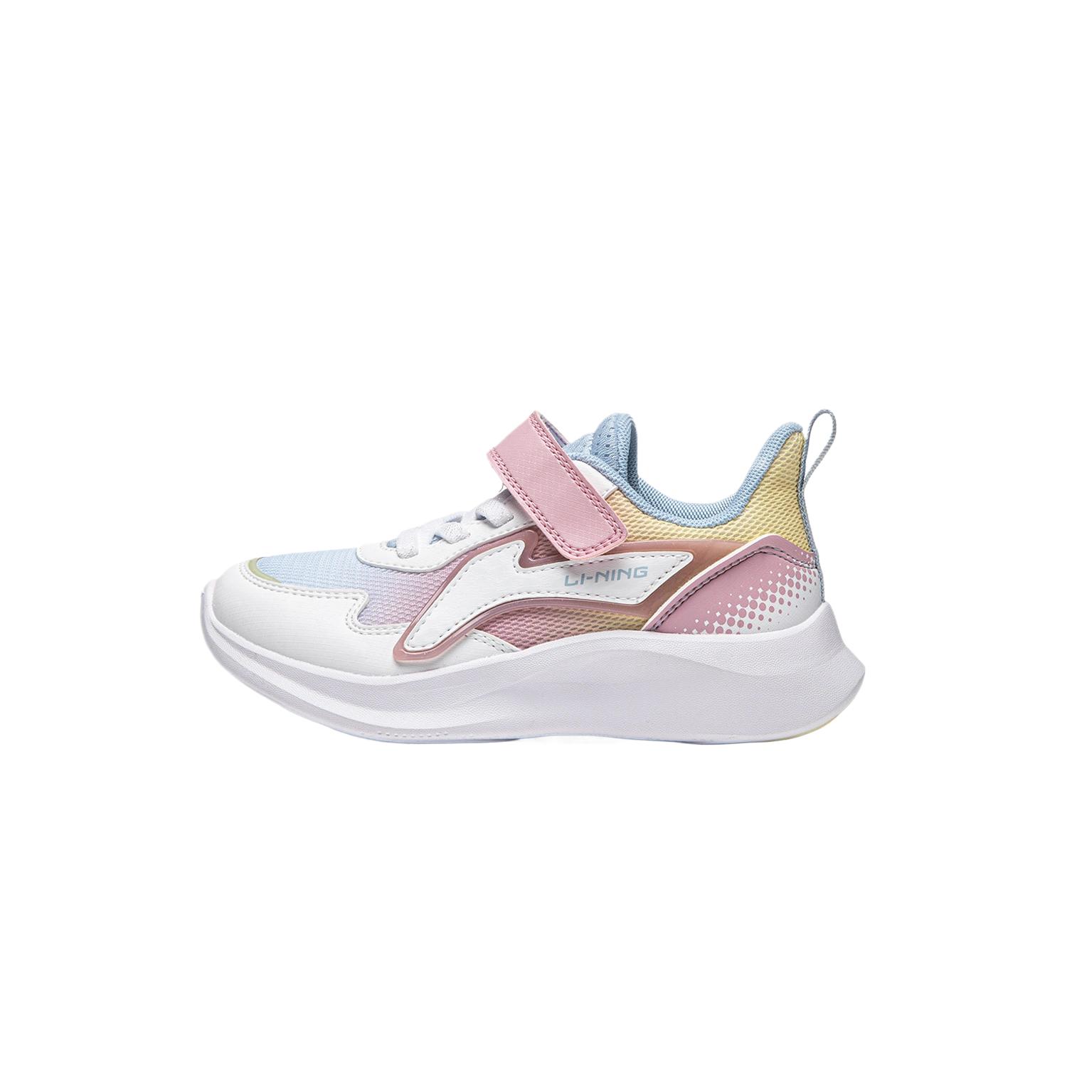 

Li Ning Детская спортивная повседневная обувь из синтетической кожи, легкая, удобная, простая, универсальная, износостойкая, водонепроницаемая, низкая, повседневная обувь YKNU076-2 27