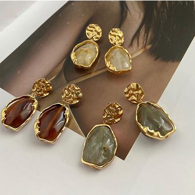 Retro Gold Earrings Female New Fashion Temperament Joker Earrings Earrings Jewelry