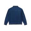 Lee SS23 Washed Vintage Letter Embroidered Single-Breasted Denim Jacket Men jackets Medium-Blue LMT004498101291A02860