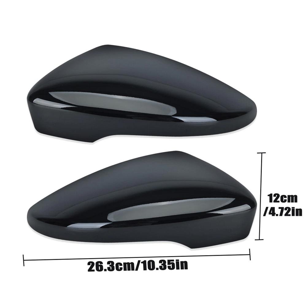 2x Car Rearview Side Mirror Cover Mirror Guard Covers Door Mirror Covers Caps for Volkswagen CC Scirocco 2009-2017/Eos 2009-2016