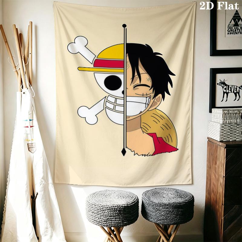 Luffy D Wall Tapestry Aesthetic Wall Hanging Printed Fabric Blanket Decorative Tapestries For Bedroom Living Room Home Decor