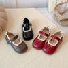 2026 Spring Children's Soft-Soled Leather Shoes - Baby Princess Lace Trim Shoes for Toddlers and Kids - Fashionable Flats