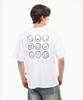 COMMONZ Back Point Smile Short Sleeve T-Shirt_White