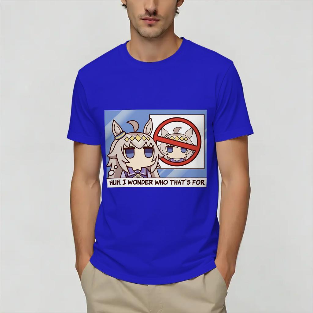 Uma Musume Oguri Cap Unisexs T Shirt Novelty Tee Shirt Short Sleeve O Neck TShirts Pure Cotton Original Clothes
