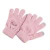 Winter   Glove Smile Face Design Elastic Thermal Warm Knit Glove for Women Girls