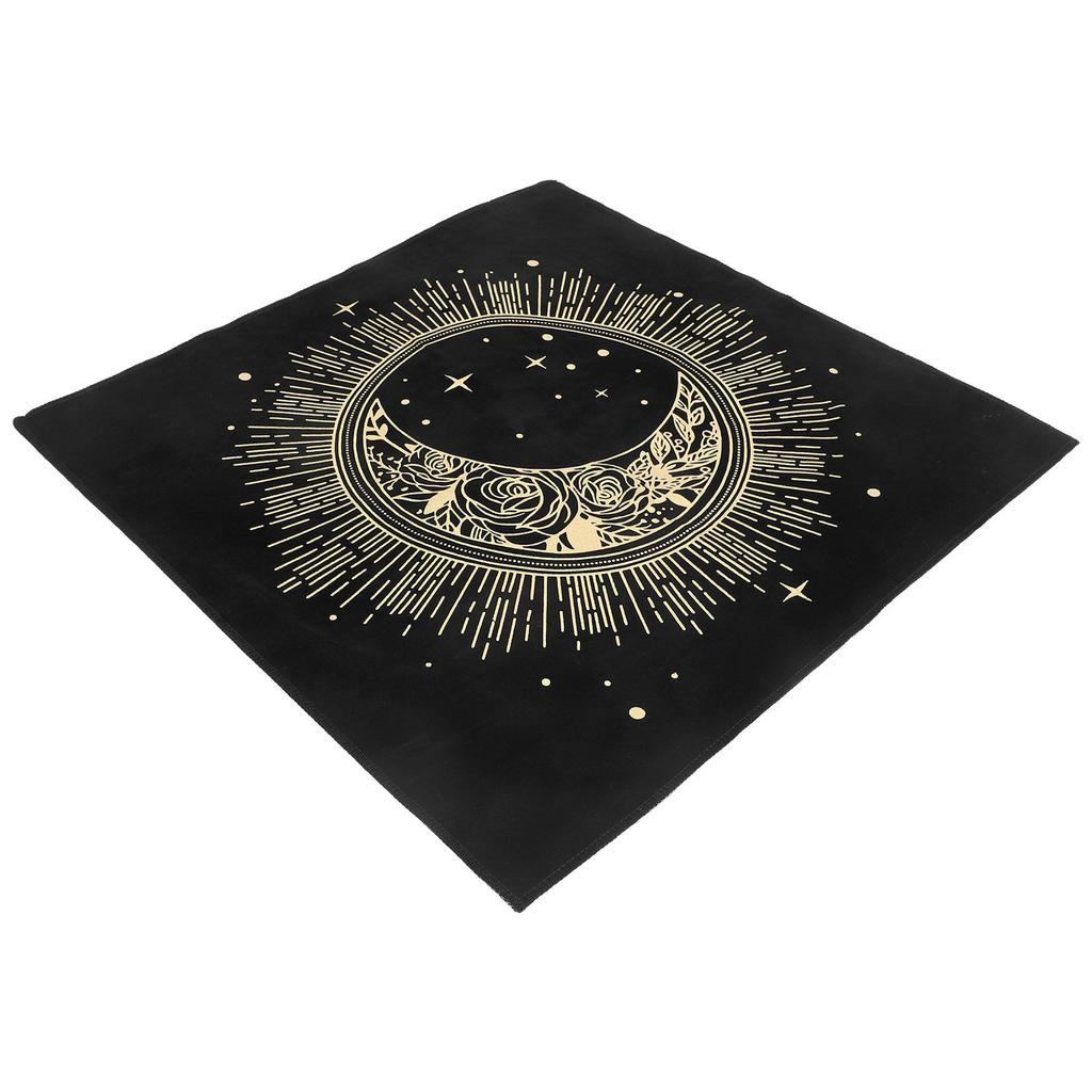 Square Tablecloth for Tarot Cards Soft Lightweight Protective Mat Witch Supplies Divination Desktop Cloth Exquisite Design Altar