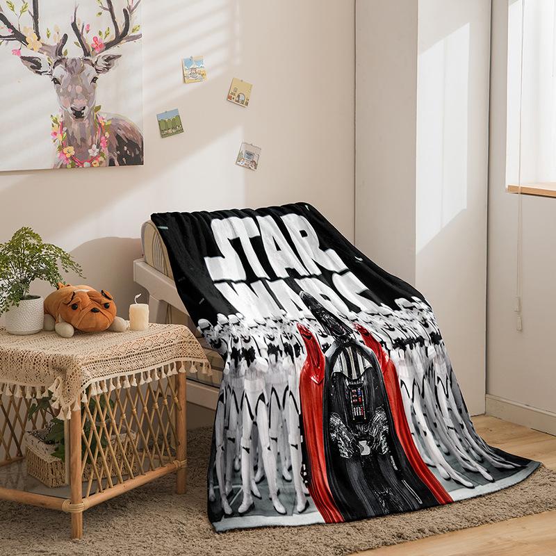 Cartoon Planet Series Double-Sided Flannel 2D Digital Printing Blanket Blanket
