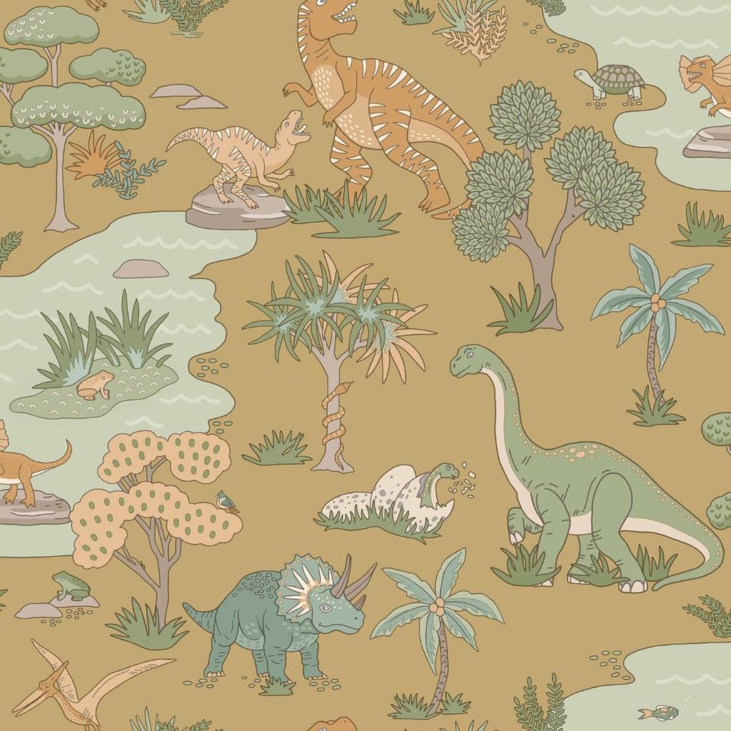 Holden Décor Dino Zoo Textured Wallpaper