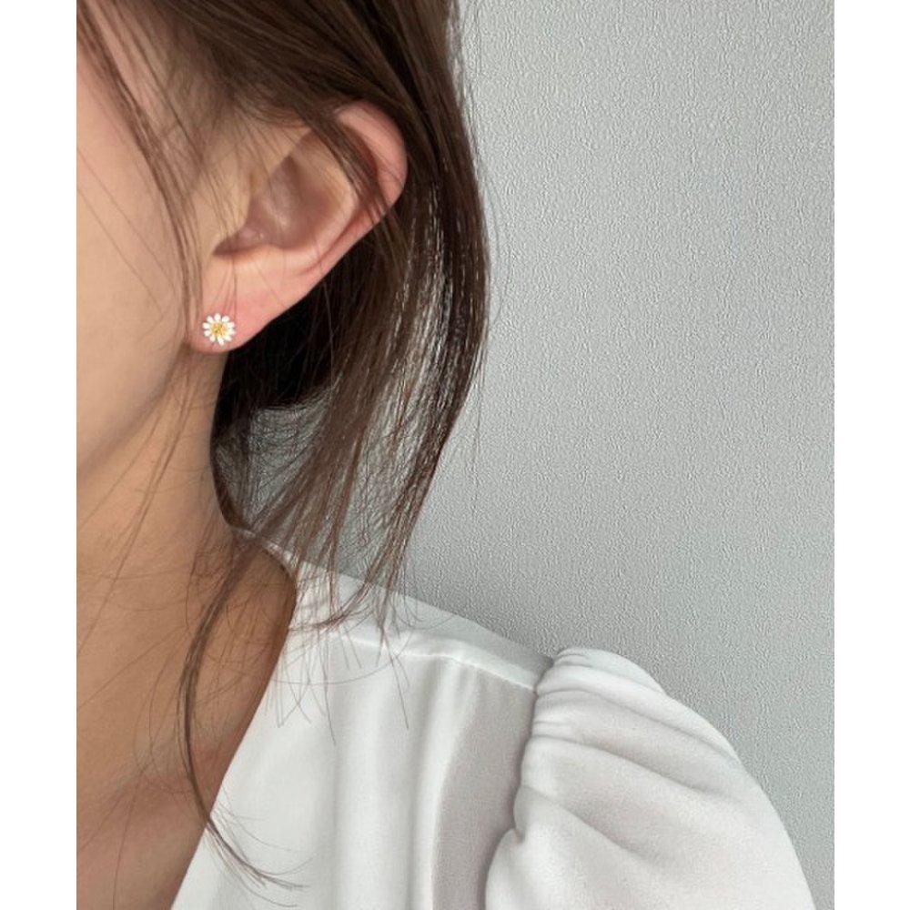 [4Xtyle] (Silver) Yellow Blossom Earring