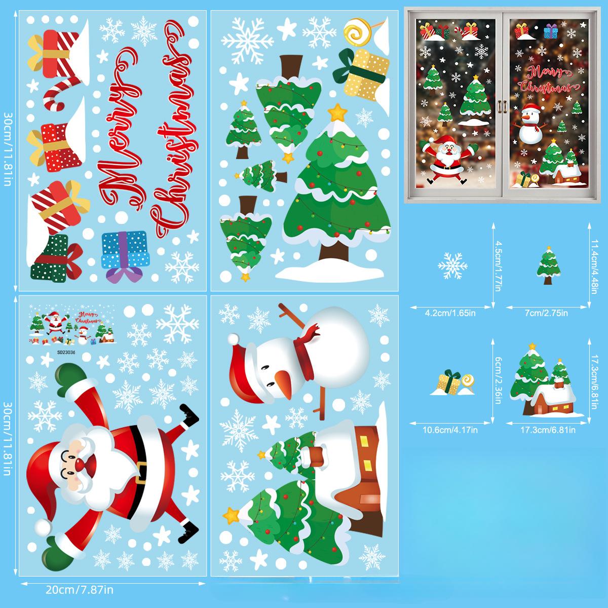 

Новый стиль наклейка старый лось наклейка на окно стекло дверь макет сцены Рождество B