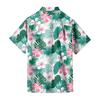 Men's Vintage Button Down Bowling Shirts Short Sleeve Summer Beach Shirt