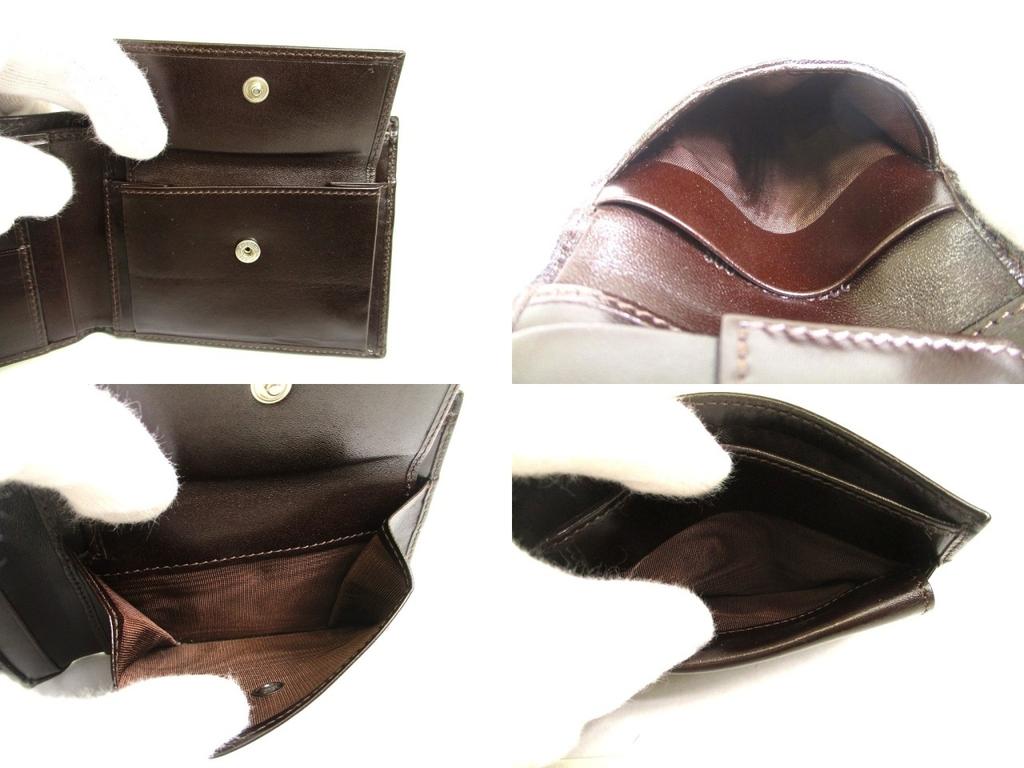 Authentische FENDI Zucca Khaki Canvas Braunes Leder Bifold Geldbörse Kompakte Geldbörse #a935 Überholt