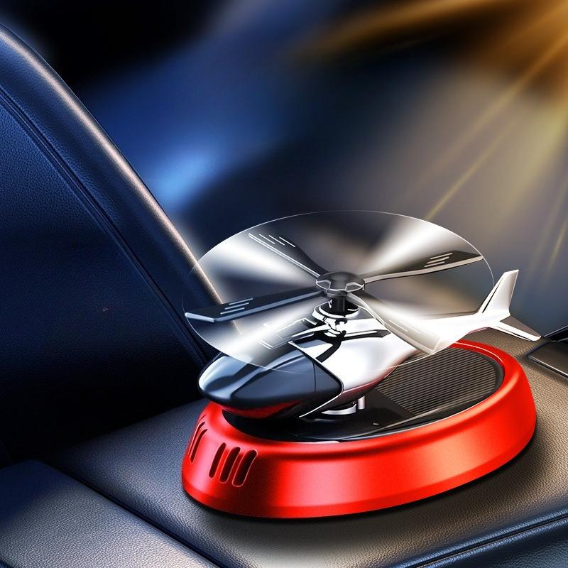 Car Aromatherapy Car Decoration Ornament Solar Airplane Model Deodorizing Aromatherapy Car Interior Center Console Ornament Gift