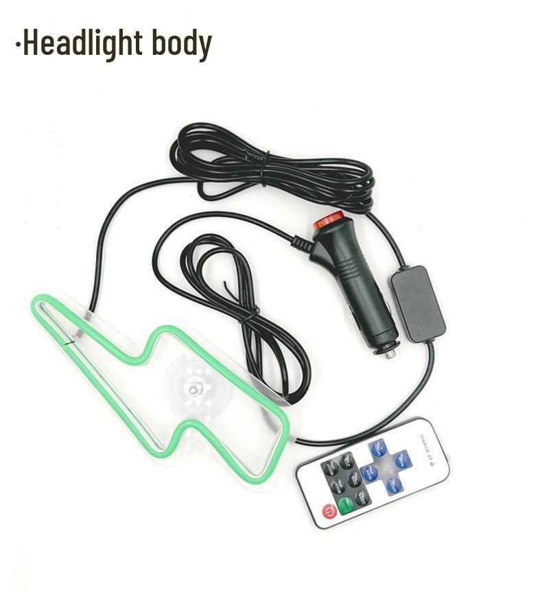 Neon Cyberpunk LED Lightning Window Light: Electric Interior Decor