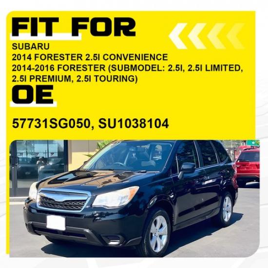 Fog Light Cover For 2014-2016 Subaru Forester Front Left Side Textured Black