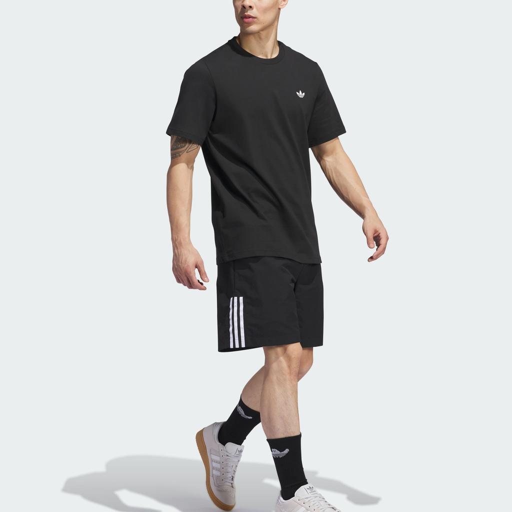 Adidas Skateboarding 4.0 Logo Tee Black/White Men Streetwear IY1605
