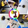 4Pc Electric Drill Brush Kit Cleaning Brush Nylon Scrubber Brush For Carpet Glass Car Tires Bathroom Toilet Cleaning Tools Floor
