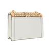 Michael Kors MK Whitney Metal Studded Chain Flap Leather Commuter Envelope Crossbody Bag Large Women Bags Melon White Camel 30F9GWHL3T-838