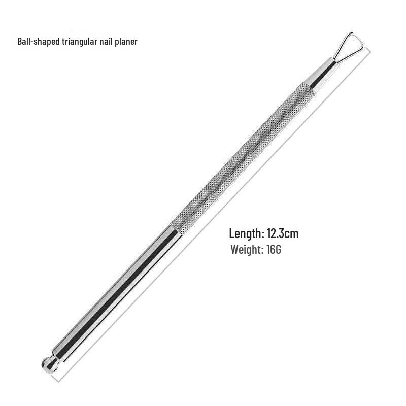 Stainless Steel Double-Headed Cuticle Remover and Pusher Tool for Manicure