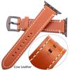 Watchband Genuine Leather Watchband For Apple Watch Band 44mm 45mm 40mm 41mm 42mm 38mm Strap Women Men Iwatch Series 7 6 5 4 Se Bracelet