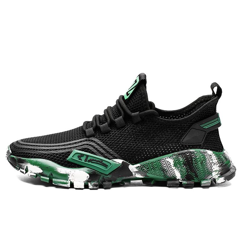 

Новая мужская сетчатая дышащая поверхность повседневная спортивная обувь легкая модная обувь для бега амортизация и нескользящая обувь для путешествий 44 чёрный