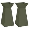 Column Planter 2 Pcs Olive 35 X 35 X 73 Cm
