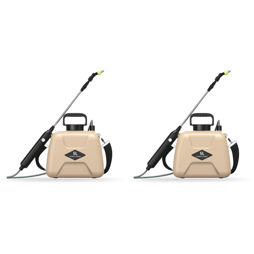 

5L Electric Weed Sprayer with Telescopic Rod Lawn Watering Tool (Yellow Normal)