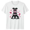 My Heart Belongs To My Unisexs TShirt Schnauzer Dog Valentines Day Gift For Her