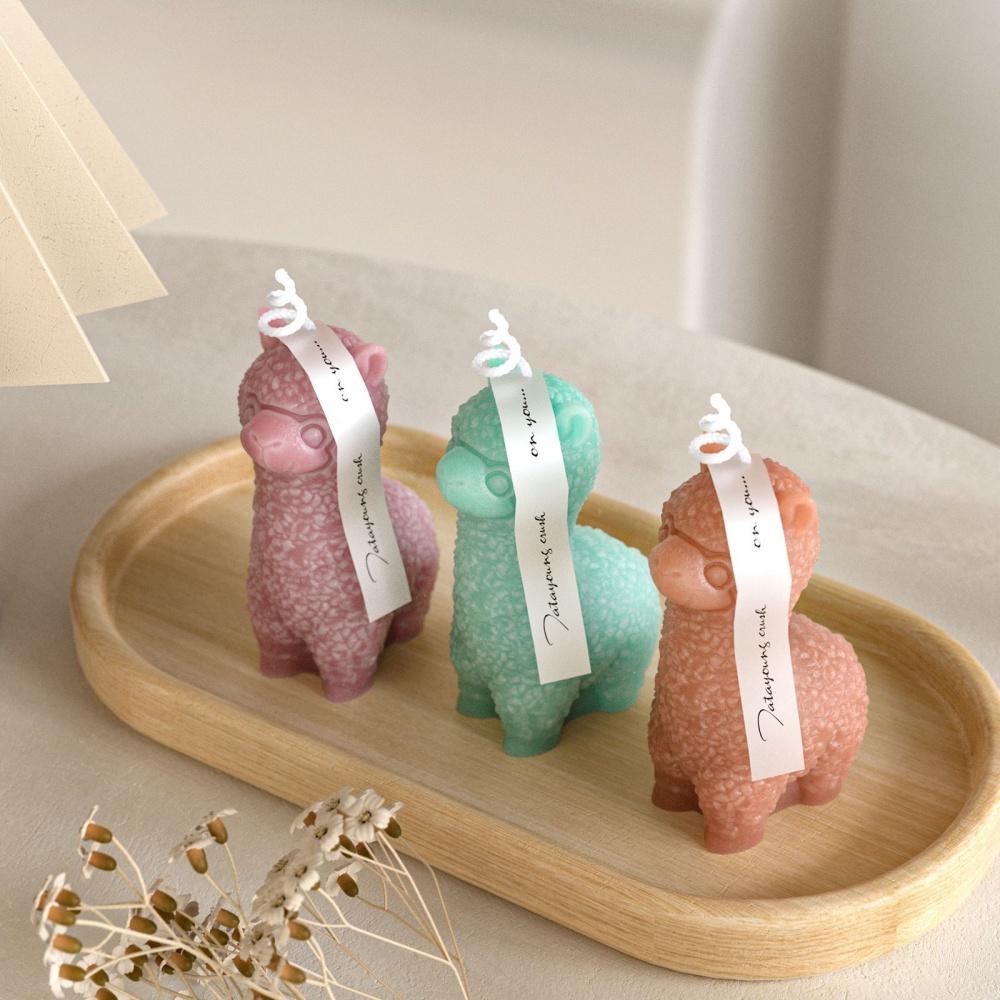 Handgefertigte Seifenform Multifunktionale Aromatherapieform Harz-Ornamentform Niedliche Lamm-Silikonform Für Heimdekoration Seife