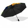 Beautiful Sunflowers Van Gogh Printed Umbrella Windproof Folding Umbrella Portable Sun and Rain Umbrella Suitable for Gifting