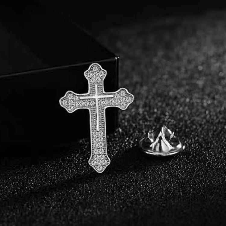 Creative Men's Crosses Suit Pin Sophisticated Men's Suit Brooch Accessory Crosses Lapel Pin For Special Event