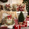 Christmas decoration pillowcase vintage retro style Santa Claus pillow cover sofa cushion suite room home decoration