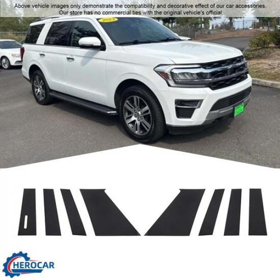 4Pcs Window Pillar Post Panel Sticker Trim Decal Cover For Ford Expedition 2018+