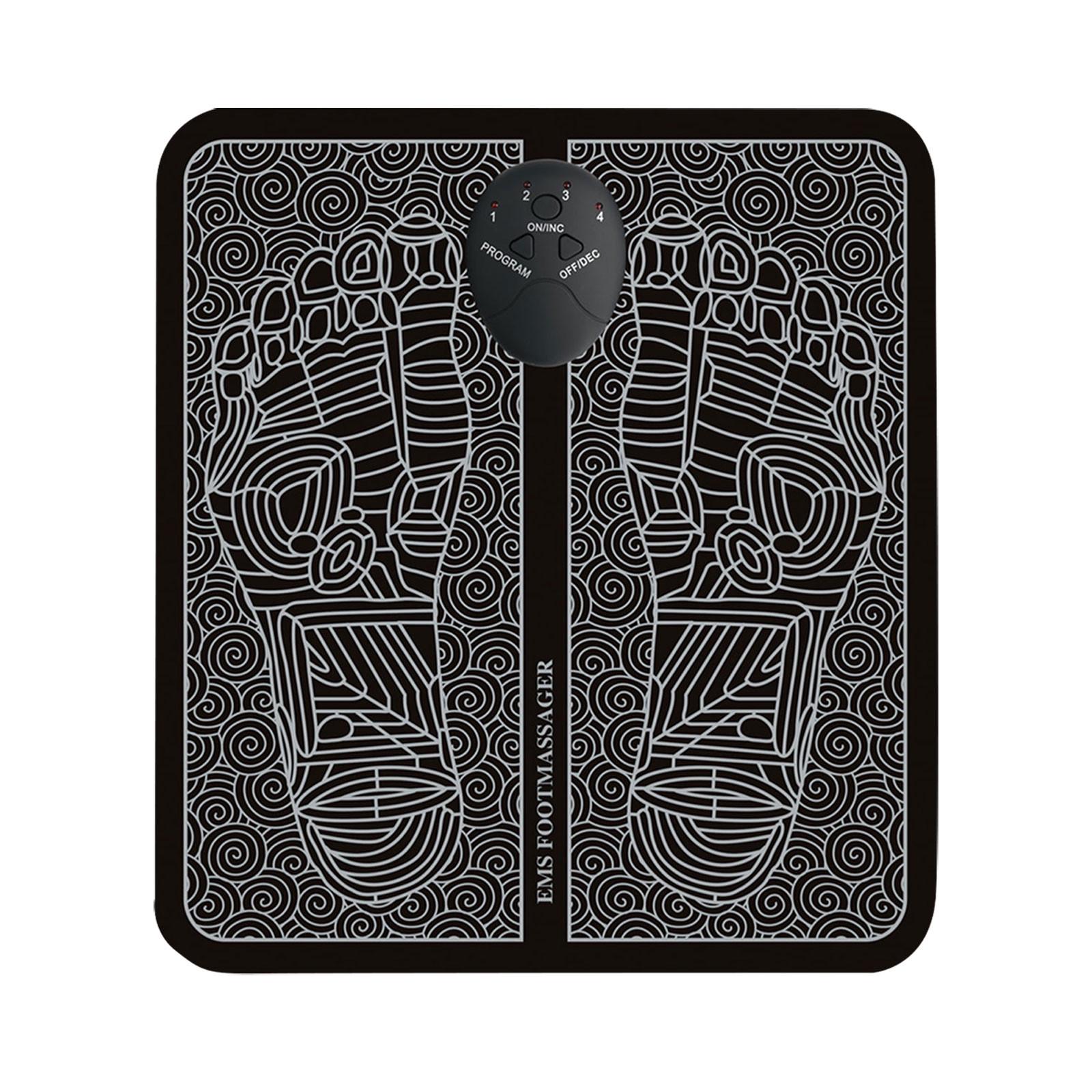 

Массажер для ног, электрический массажер для ног, массажер для ног, боль в ногах, расслабляющий массажер для ног, кровообращение, коврик для ног One Size чёрный