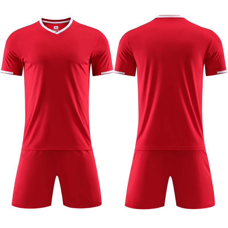 Football Suit Men'S Football Sports Clothing Children'S Training Clothes Short-Sleeved Football Jersey Team Uniform