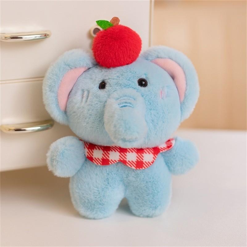 Toy Elephant Plush Keychain With Cartoon Design Doll For Travel And Use Gift