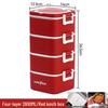 316 Stainless Steel Insulated Bento Lunch Box, Microwaveable Meal Container for Office Workers