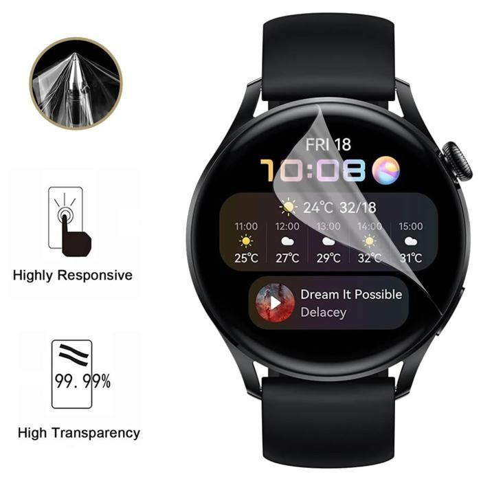 Protection écran pour Huawei Watch 4 Pro [Pack 6] Film Plastique Protecteur Résistant Ultra Mince Phonillico
