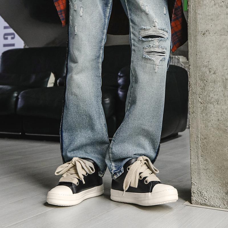 Fashion New Arrival Sneakers Street Style Men's Walking Shoes Stylish Leather Skateboard Footwear for Men Leisure Casual Tenis Masculino