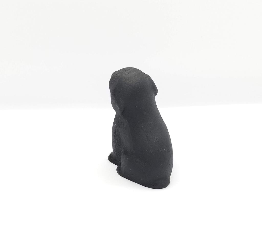 Iwachu Small Dimensions 3 x 5 x Design Nambu Paperweight, Dog, Black. (cm) (H) 5. 30218. accessory, ironware.