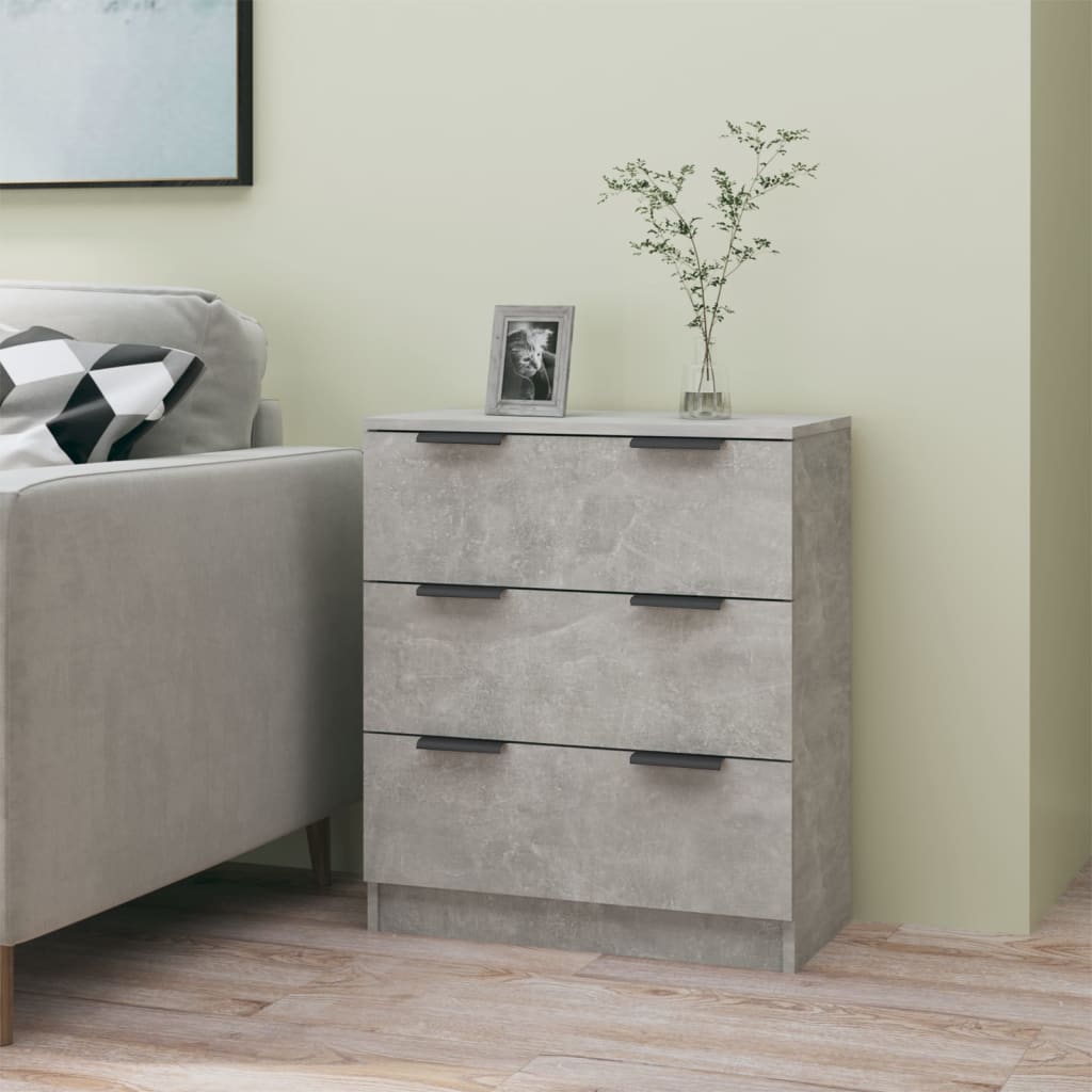 Sideboard Concrete Gray 60 x 30 x 70 cm Particleboard