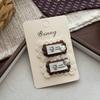 Autumn Retro Coffee Color Love Bow Hairpin Temperament All-match Children's Hair Accessories Side Bangs Hairpin Headdress