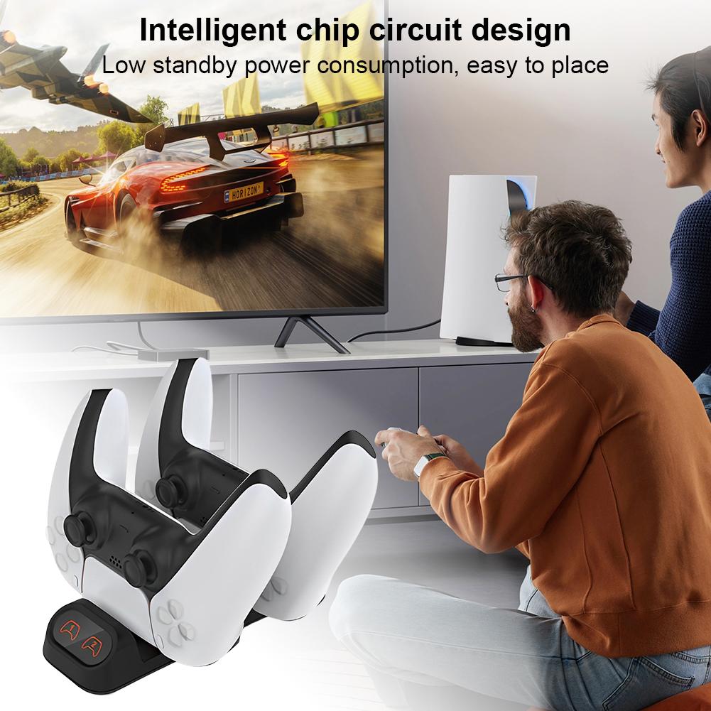 Duales Schnellladegerät Kompatibel mit PS5/Switch Pro/Xbox Series S/X Controller Ladestation mit Anzeige Gamepad Ladestation