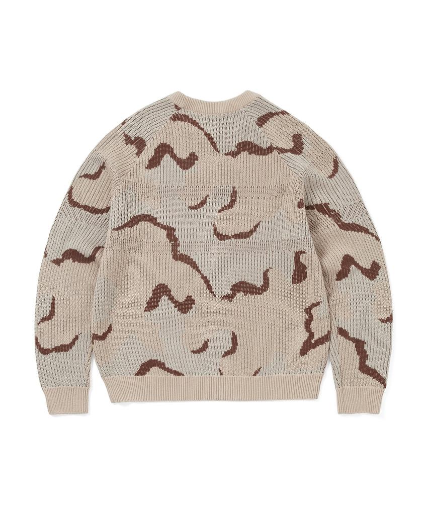 THISISNEVERTHAT T-Logo Knit Sweater Camo