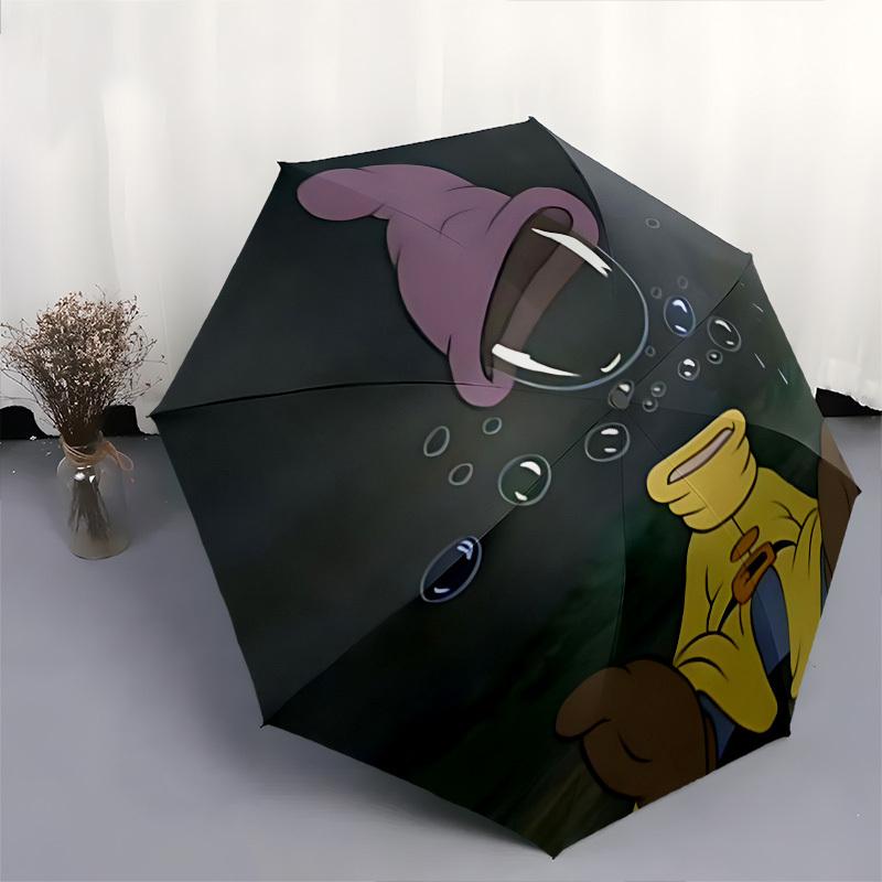 The Dwarfs Themed Automatic Opening and Closing Umbrella, Brightly Colored 8-rib Portable Umbrella, Suitable for Men and Women, A Perfect Gift for Chr